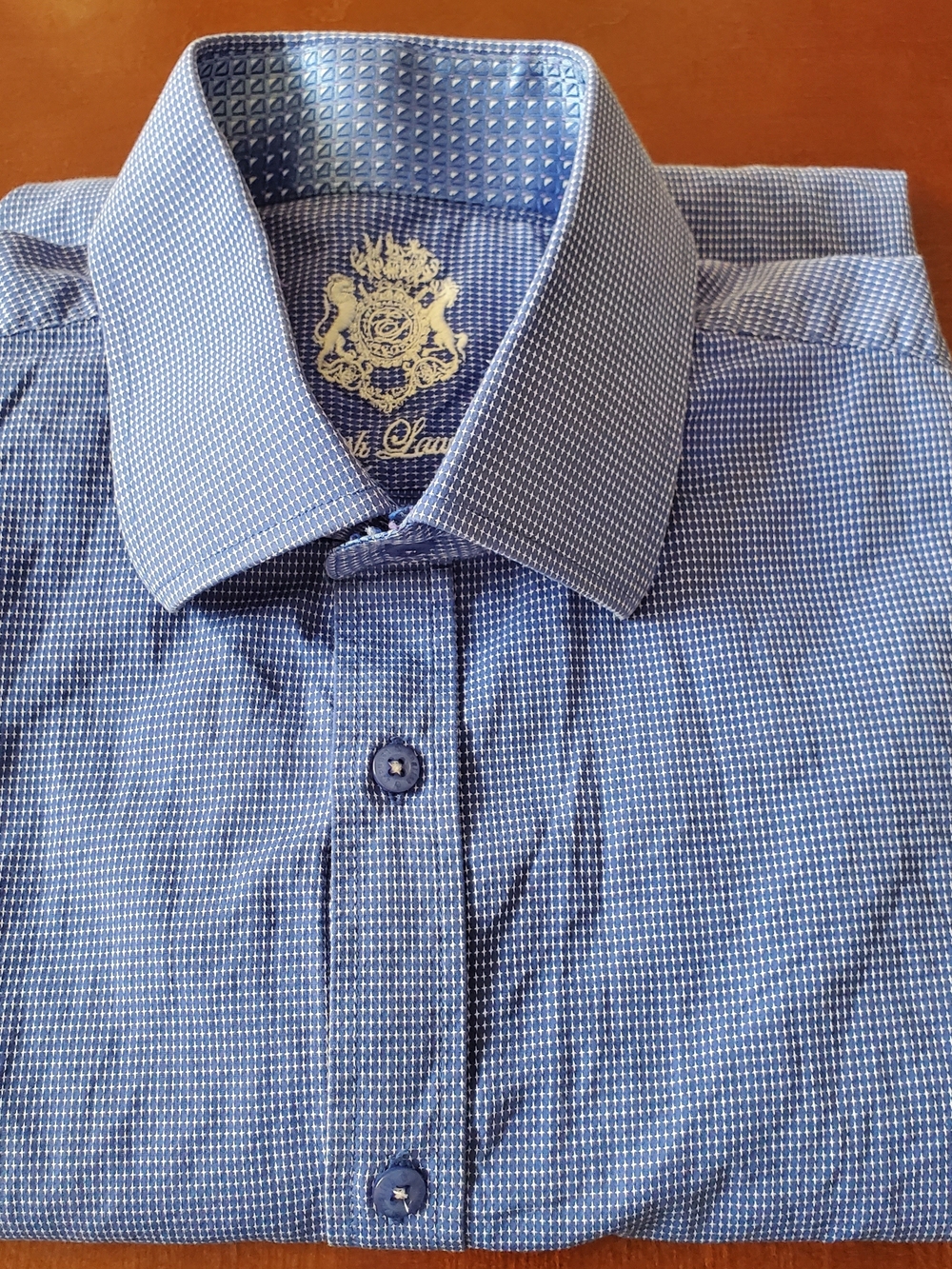 English Laundry Blue Button Down Dress Shirt Size 16 32/33